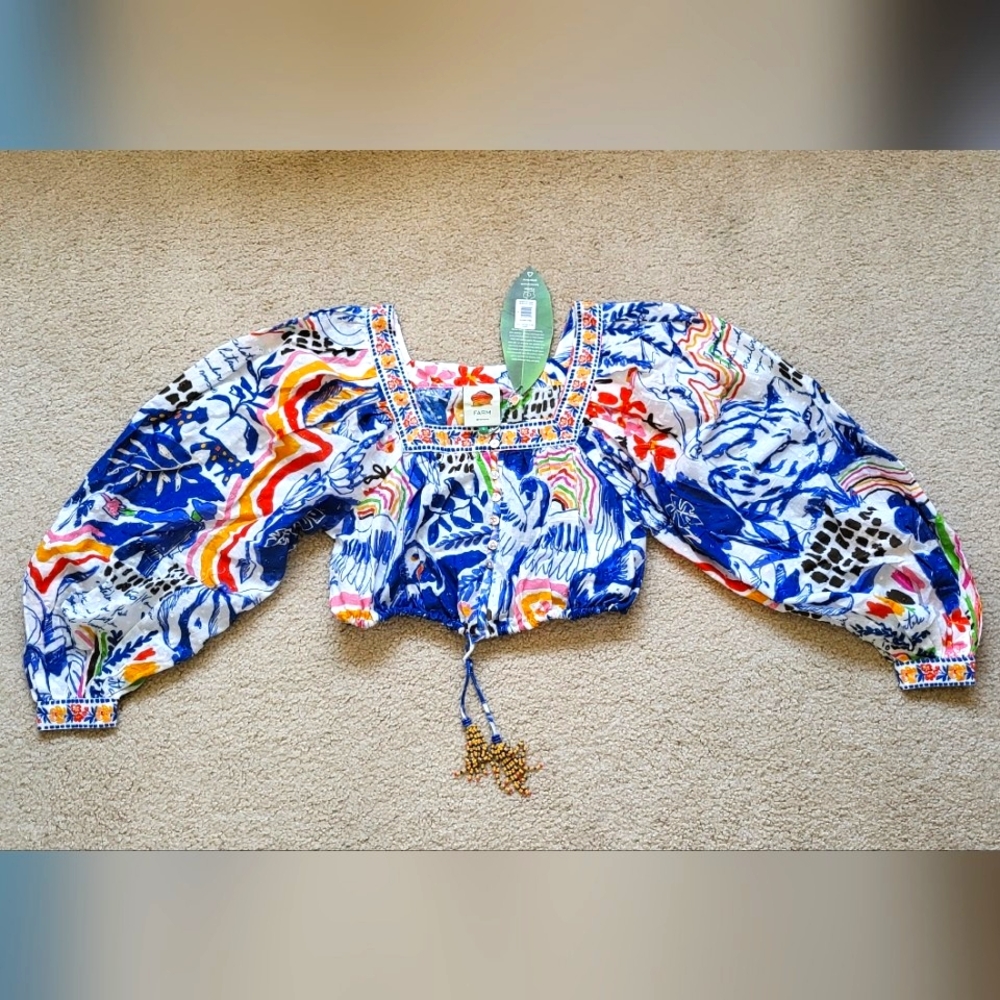 Farm Rio Wild Brazil Top Size Small